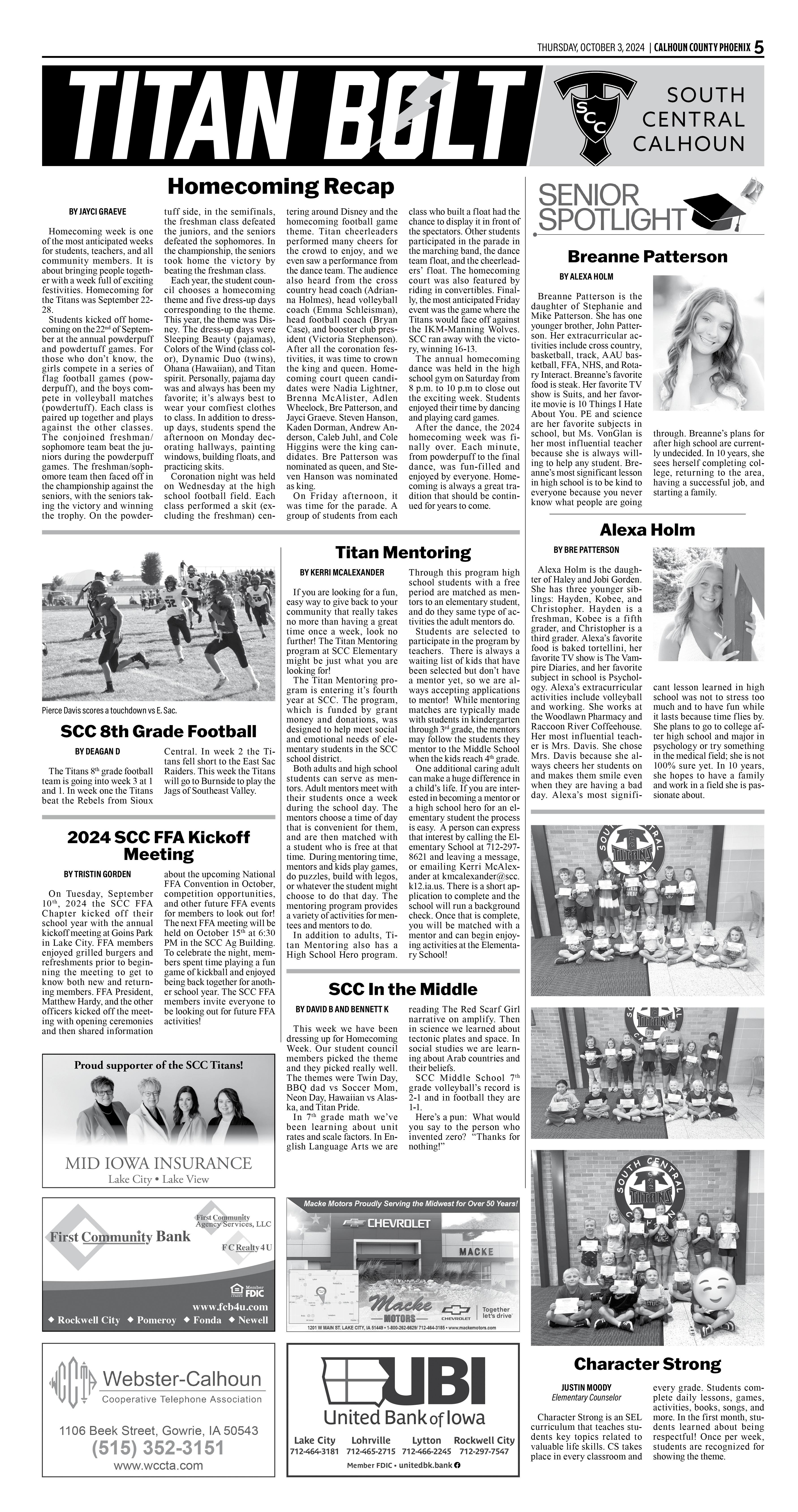 Calhoun County Phoenix - Staff Photo - Create Article