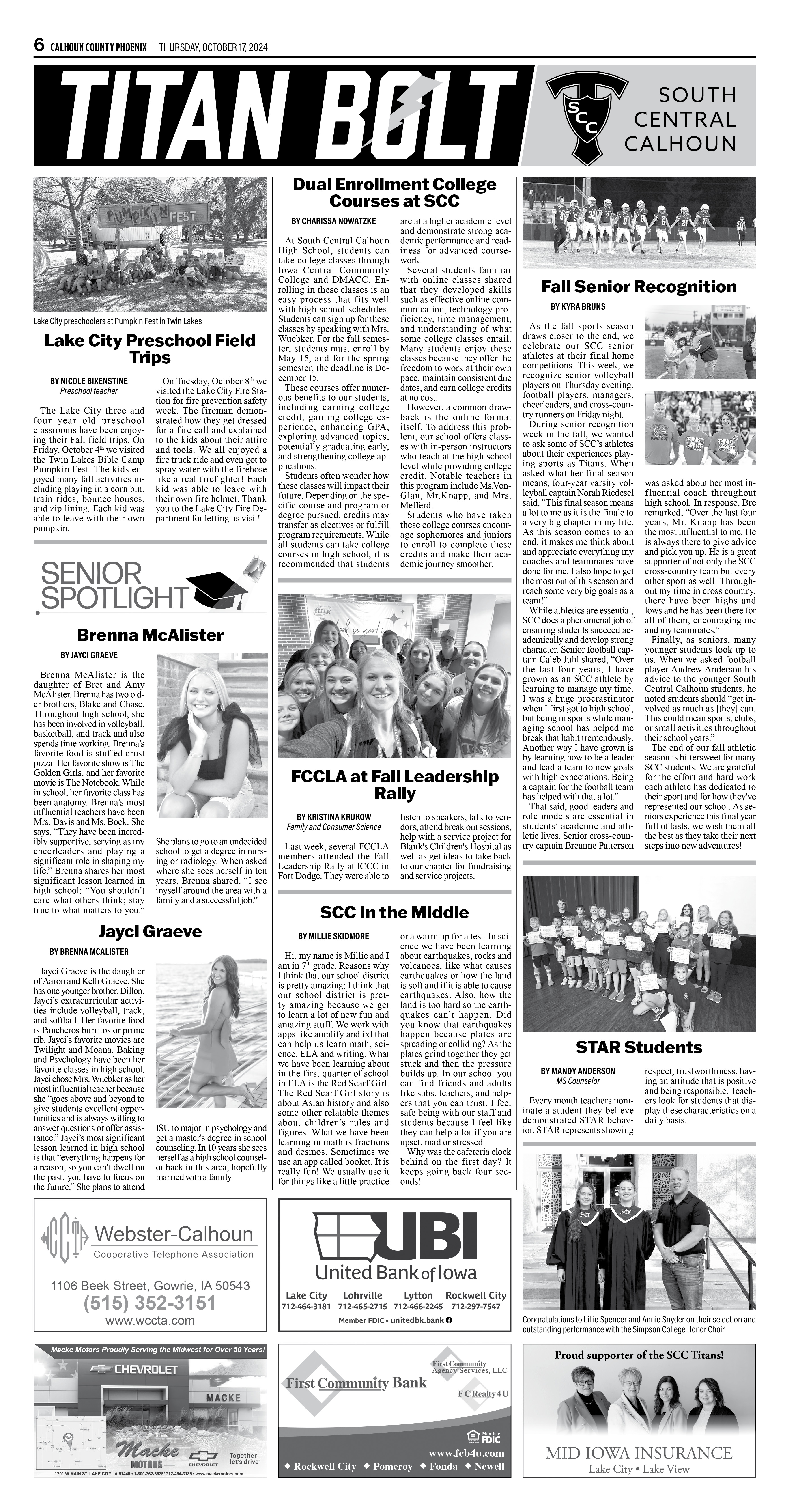 Calhoun County Phoenix - Staff Photo - Create Article