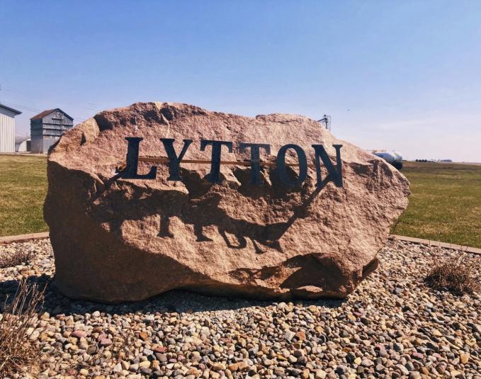 Lytton stone marker 