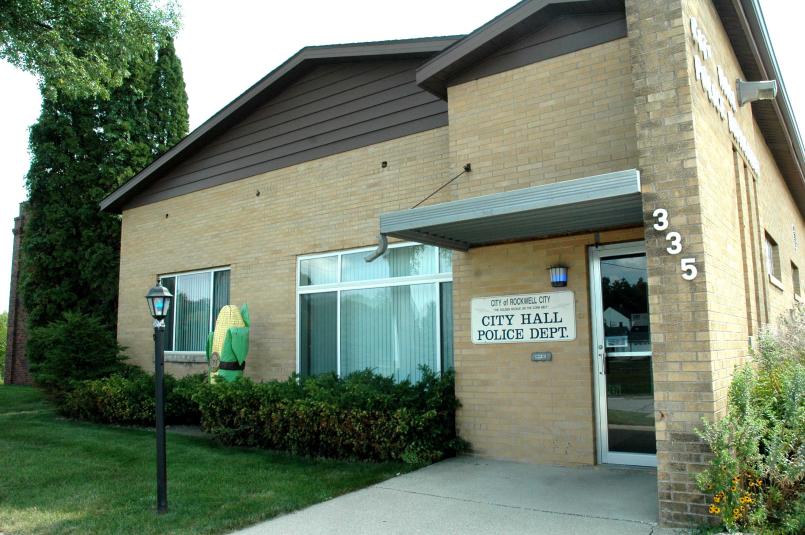 Exterior shot of Rockwell City City Hall