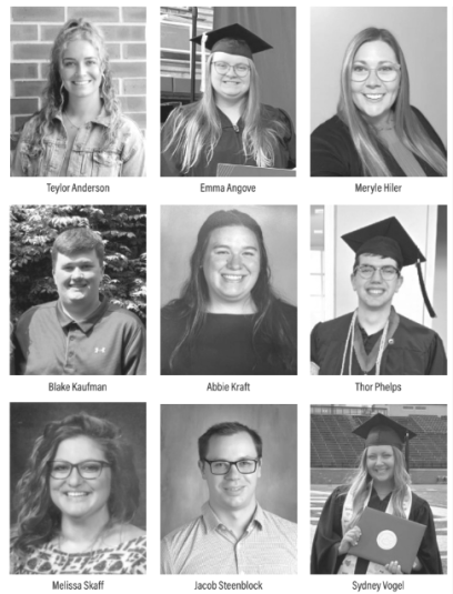 A composite image of 9 of the new staff members.