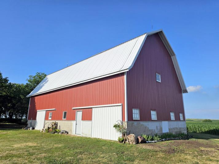 The exterior the red barn.